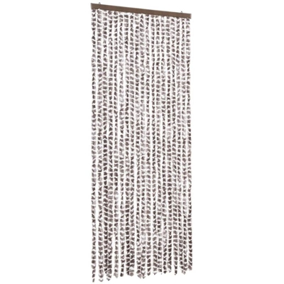 vidaXL Zanzariera Grigio Talpa e Bianco 56x185 cm Ciniglia - Grigio talpa