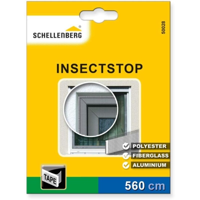 50028 Nastro di Fissaggio Trasparente per zanzariere in Poliestere, vetroresina ed Alluminio, 5,6 m Transparent - Schellenberg