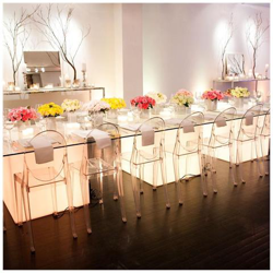 Sedia Fantasma In Cristallo Trasparente Con Schienale Ovale Moderno Set Da Pranzo Per Trucco [6 Pz] precio