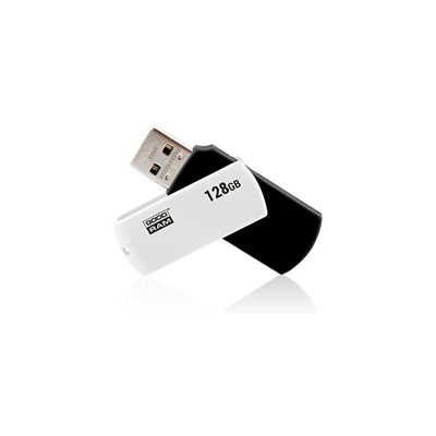 UCO2 USB Flash Drive 128 GB 2.0 USB Type A Connector Black,White - USB Flash Drive (128 GB, 2.0, USB Type A Connector, 20 MB/s, Rotate, Black, White)