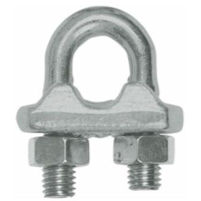Morsetti per funi in acciaio zincatoi - 11 mm. - 7/16' Conf. 50 Pz