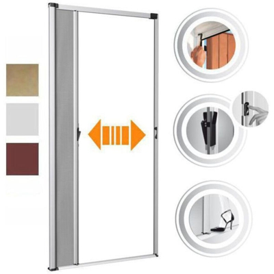 Ferramenta&casalinghi - ZANZARIERA LATERALE LIBERA h 250 cm 160 marrone