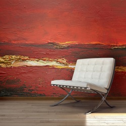 Artgeist - Fotomurale - Gold wave - 350x270 en oferta