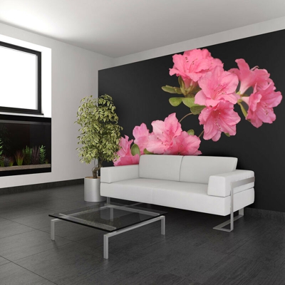 Artgeist - Fotomurale - Azalea in Black - 350x270