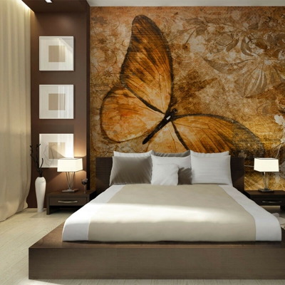 Artgeist - Fotomurale - butterfly (sepia) - 350x270