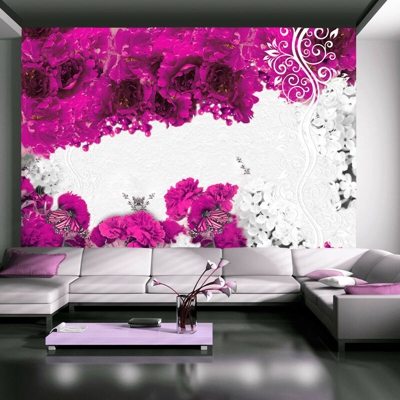 Artgeist - Fotomurale - Colori di primavera: fuchsia - 350x245