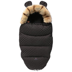 Passeggino Per Neonato Coprigambe Per Sedia A Rotelle In Pile Antivento Caldo E Morbido Sacco A Pelo [ nero-bianco / Collo Di Pelliccia 0-24m] características