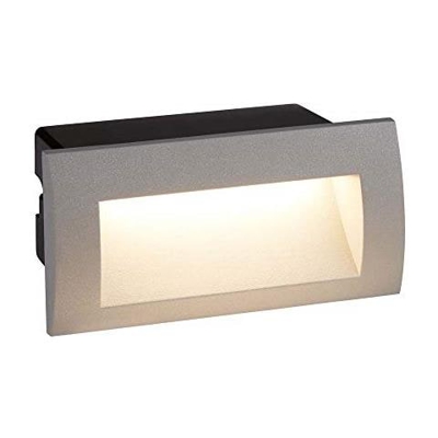 Searchlight Ankle - Applique Da Incasso Rettangolare A Led Per Interni / esterni Grigio Ip65