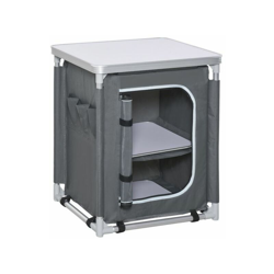 EASYCOMFORT Mobile Cucina da Campeggio con 2 Mensole e Sacca di Trasporto, in Alluminio e Tessuto Oxford Grigio 60x49x70cm precio