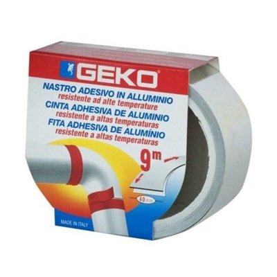 Nastro In Alluminio Alta Temperatura Bianco Mm 40 X 9 Mt Tubi Stufe Fer 95099