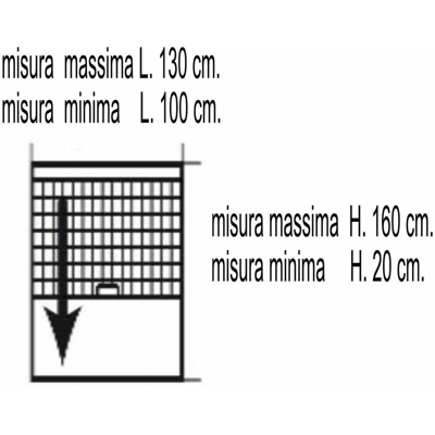 Zanzariera a Rullo Finestra Verticale Avvolgibile Riducibile Antibatterica Sunox - Misure: 130 cm X 160 cm