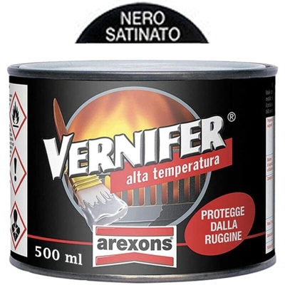 SMALTO ALTA TEMPERATURA ml. 500 Nero satinato - Arexons