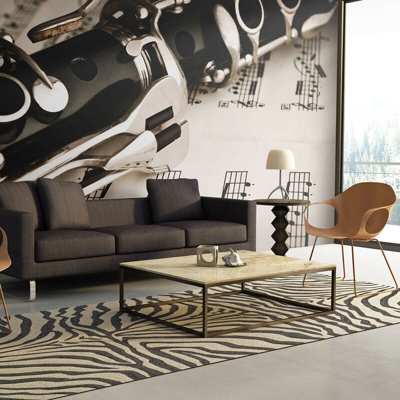 Artgeist - Fotomurale - Clarinetto e note musicali - 350x270