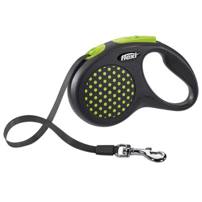 Guinzaglio Style Icon Pois Flexi: Verde - Medium - 5 mt