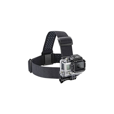 20243 - Cinturino per casco con lunghezza regolabile per GoPro Hero e GoPro Session, nero - Mantona