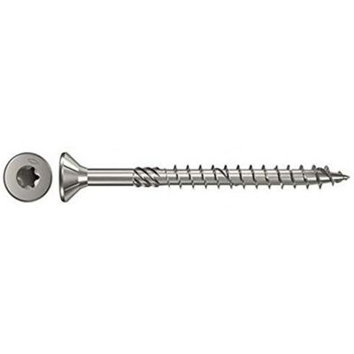 657124 Vite da legno 6 mm 100 mm TORX Acciaio inox A2 100 pz. - Fischer