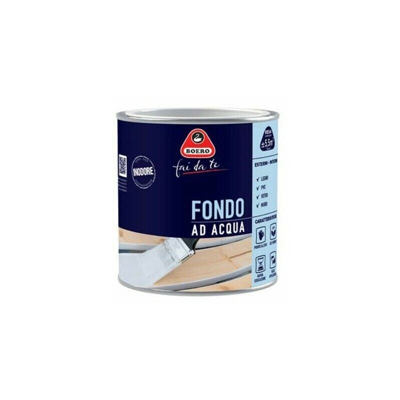 Boero - Fondo ad Acqua per Smalti Legno Pittura Acrilica Preparazione Bianco 732 Formato: 2 Lt