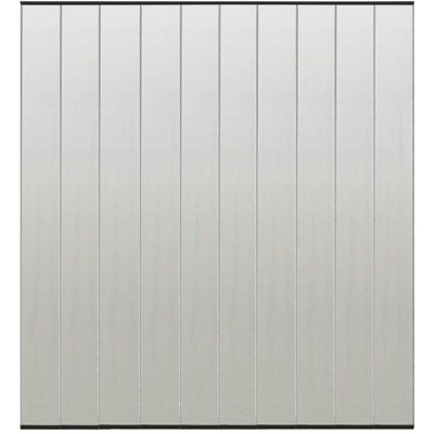 Zanzariera per Porta con 4 Sezioni a Rete Nera 240x240 cm - Nero - Vidaxl