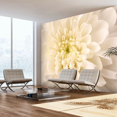 Artgeist - Fotomurale - Dalia bianca - 350x270