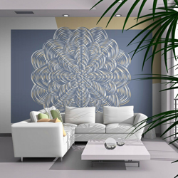 Fotomurale - Ornamento bianco - 250x193 en oferta