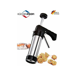 Pistola Pressa Manuale Per Biscotti Con 8 Trafile In Acciaio Inox "Kuchenprofi" características