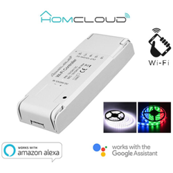 Homcloud - Controller Striscia LED Wi-Fi Smart | RGB + Luce Calda e Fredda | Alexa e G. Assistant en oferta