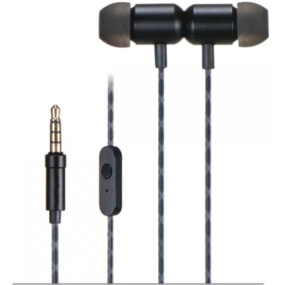 Cuffie intrauricolari fonestar x4 - n - microfono - jack da 3,5 mm - controllo delle chiamate - nero