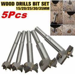 Drillpro - 5in1 Punta da trapano Lavorazione del legno Svasatore Smusso Punta da trapano Drill Drilling Dia. 15 20 25 30 35 mm Set di utensili características