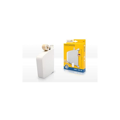 Avvolgitore a vite, larghezza cinghia 14 mm, orientabile, colore: Bianco 100 x 50 x 50 cm - Schellenberg