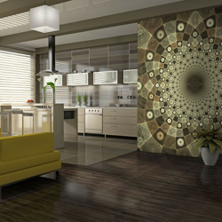 Artgeist - Fotomurale - Brown mosaic - 350x270 precio