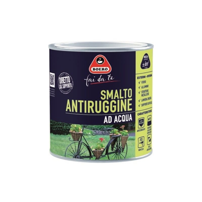 Boero - Smalto Antiruggine Ad Acqua Blu 0,500