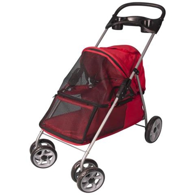 Passeggino Per Cani Rosso 89x37x87 Cm