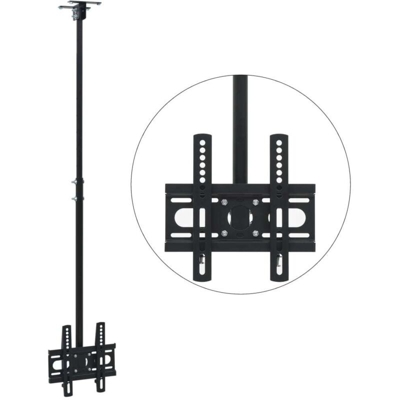 Supporto a Soffitto per TV da 23'-42' Regolabile in Altezza - Nero - Vidaxl