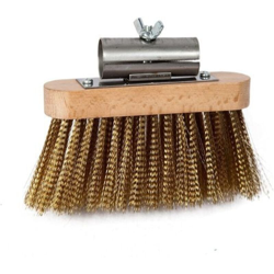 SPAZZOLA DA FORNO PULIZIA CENERE GIREVOLE IN OTTONE SENZA MANICO V/MIS 12747V CM 16x5 (12747) precio