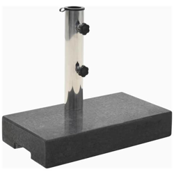 Base Per Parasole In Granito Rettangolare 25 Kg Nera en oferta