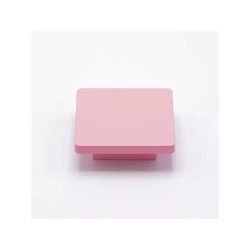 Pomolo piatta e quadrata in goffrato fine rosa 70x70x22mm - 431 Square precio