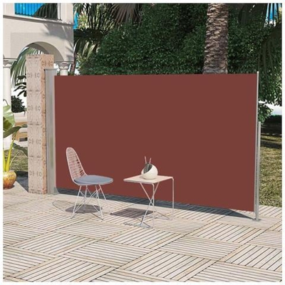 Tendalino Laterale Per Patio Terrazzo 160 X 300 Cm Marrone
