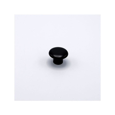 Pomolo tondo laccato nero 32x22mm - 006 Little