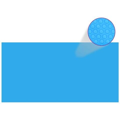 Copripiscina Rettangolare 1200x600 Cm In Pe Blu