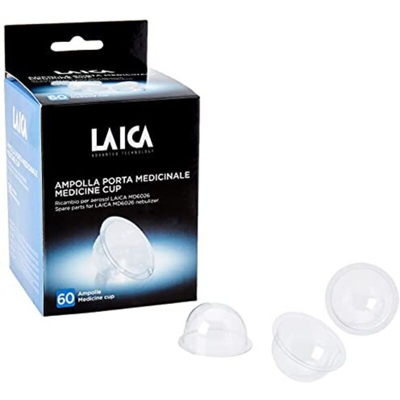 Laica ANE046 confezione da 60 ampolle porta medicinale per aerosol MD6026
