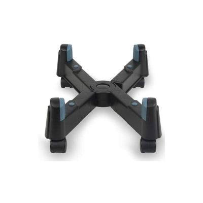 PC Transfer - Supporto per CPU con ruote, supporto da tavolo a forma di X. Colore nero - NGS