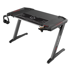 Selsey Walkan - Tavolo da gioco - nero - 128x68 cm - LED RGB - moderno en oferta