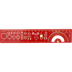 Righello PCB Strumento di misurazione multifunzionale Righello di ingegneria Righello di misurazione compagno di ingegnere elettronico, multicolore en oferta