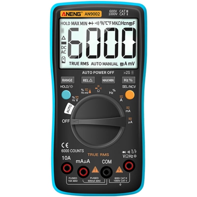 ANENG Multimetro digitale con telecomando App Auto-Ranging True RMS Multitester AC / DC Volt Amp Meter NCV Continuity Tester Capacita Resistenza
