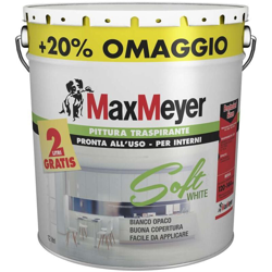 Cromology Italia Spa-c.i. - Pittura Traspirante Soft White 10 + 2 l Bianca Opaca en oferta