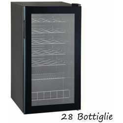 Cantina Vino 28 Bottiglie 1 Zona Frigorifero Libera Installazione Cantinetta Led características
