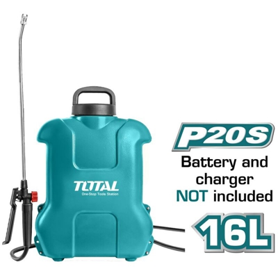 Total - Pompa a Spalla a Batteria 16L - 5bar