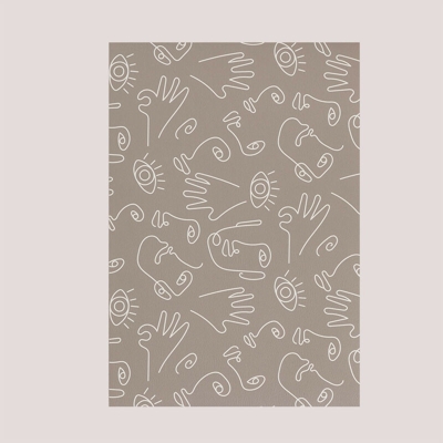 SKLUM Tovaglietta in vinile Ezio Marrone Moka Vinile