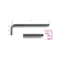 Chiavi Maschio Esagonale Piegate Con Estremita' Sferica Brunite Mm 1,5 Art. 96Bp precio