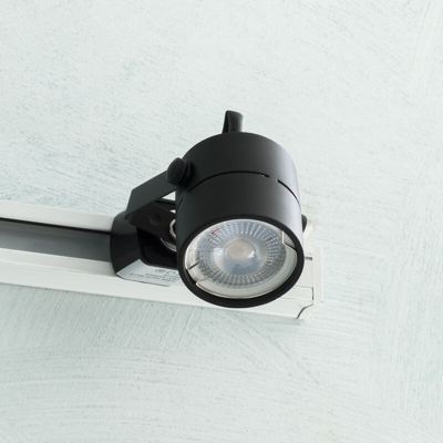 Faretto track orientabile monofase binario LED lampada spot 5W GU10 luce vetrina Luce RGBW Colore Bianco